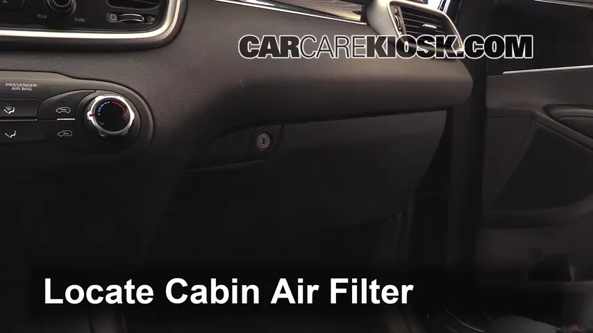 2016 Kia Sorento LX 3.3L V6 Air Filter (Cabin) Replace